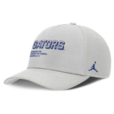 Jordan Brand Gray Florida Gators 2025 Sideline Dust Pinched Rise Adjustable Hat