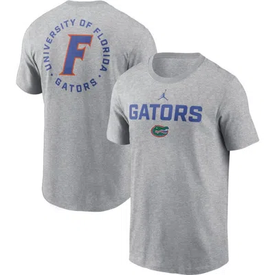 Jordan Brand Heather Gray Florida Gators Campus 2-hit T-shirt