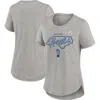 Jordan Brand Heather Gray North Carolina Tar Heels Local Campus Location Mantra Tri-blend T-shirt In Heather Gray