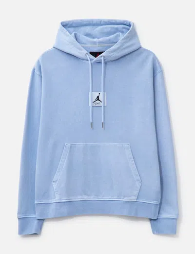 Jordan Brand Jordan Essentials Washed Fleece Hoodie In Blue