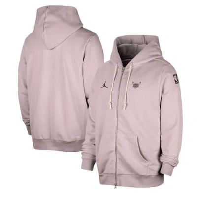 Jordan Brand Light Purple Charlotte Hornets Authentic Standard Issue Full-zip Hoodie Jacket