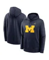 Jordan Brand Men's Navy Michigan Wolverines Primetime Evergreen Club Fleece Pullover Hoodie In Navy