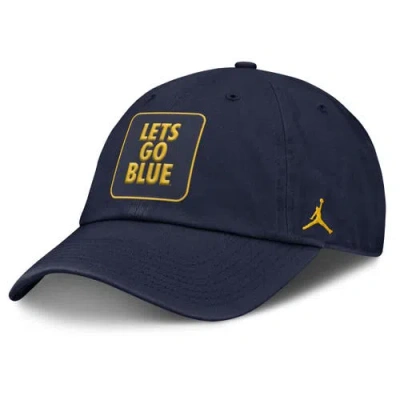 Jordan Brand Navy Michigan Wolverines Local Club Adjustable Hat