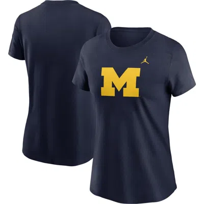Jordan Brand Navy Michigan Wolverines Primetime Logo T-shirt