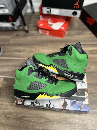 Pre-owned Jordan Brand Nike Air Jordan 5 Oregon (2020) Shoes In Multicolor
