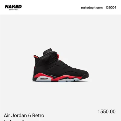 Jordan Brand Nike Air Jordan 6 Retro "infrared" | Black | Size: