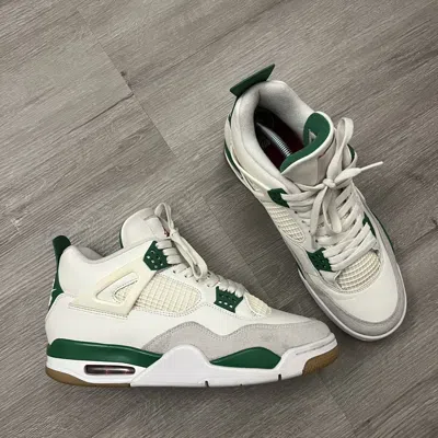 Pre-owned Jordan Brand Nike Sb Air Jordan 4 Pine Green Shoes