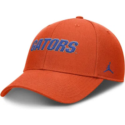 Jordan Brand Orange Florida Gators 2025 On-field Rise Performance Adjustable Hat In Red