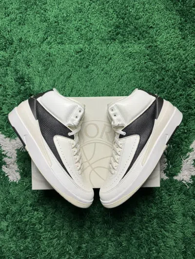 Pre-owned Jordan Brand Retro 2 ‘sail Black' Shoes In White