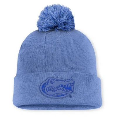 Jordan Brand Royal Florida Gators Primetime Peak Campus Cuffed Knit Hat With Pom In Blue