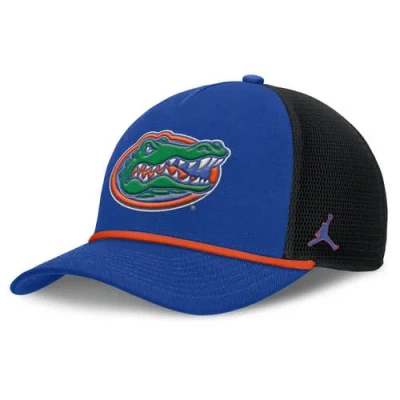 Jordan Brand Royal Florida Gators Rise Primetime Trucker Adjustable Hat In Blue