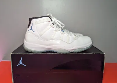 Pre-owned Jordan Brand Size 11 - Jordan 11 Retro High Legend Blue Shoes In White