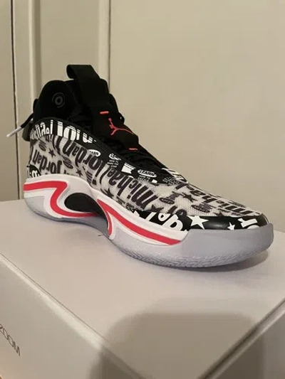 Pre-owned Jordan Brand Size 14  Xxxvi (36) Black Infrared 23-red Basketball Shoes In Multicolor