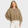 Jordan Brand Tan Florida Gators Oversized Phoenix 2-hit Pullover Sweatshirt In Brown