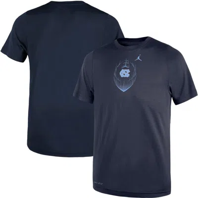Jordan Brand Kids' Toddler  Navy North Carolina Tar Heels Legend Football Performance T-shirt In Blue