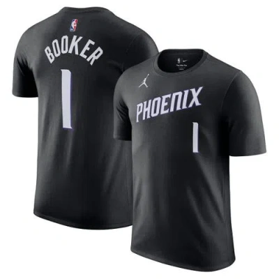 Jordan Brand Unisex  Devin Booker Black Phoenix Suns Name & Number T-shirt