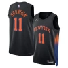 Jordan Brand Unisex  Jalen Brunson Black New York Knicks Swingman Jersey In Black