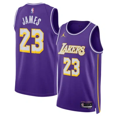 Jordan Brand Unisex  Lebron James Purple Los Angeles Lakers Swingman Jersey