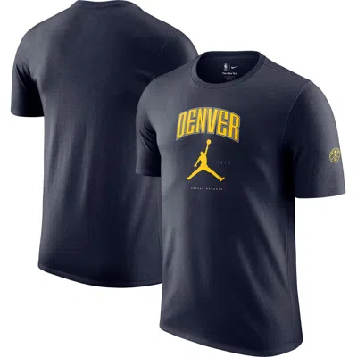 Jordan Brand Unisex Navy Denver Nuggets Essential Cities T-shirt In Blue
