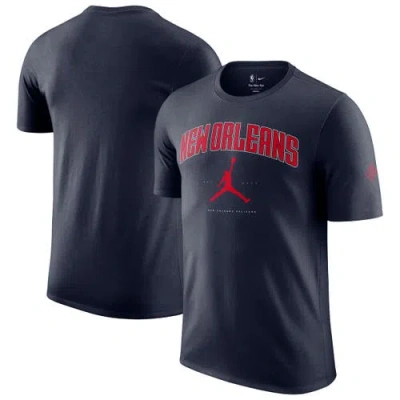 Jordan Brand Unisex Navy New Orleans Pelicans Essential Cities T-shirt In Blue