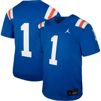 Jordan Brand Kids' Youth  #1 Royal Florida Gators Alternate Football Game Jersey In Blue