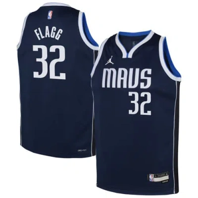 Jordan Brand Kids' Youth  Cooper Flagg Navy Dallas Mavericks Swingman Jersey In Blue