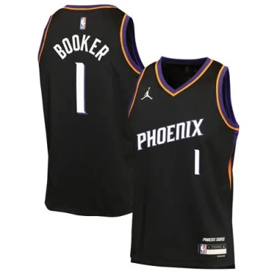 Jordan Brand Kids' Youth  Devin Booker Black Phoenix Suns Swingman Jersey