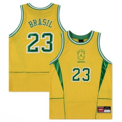 Jordan Brand Kids' Youth  Yellow Brazil National Team Mesh Basketball Fashion Jersey