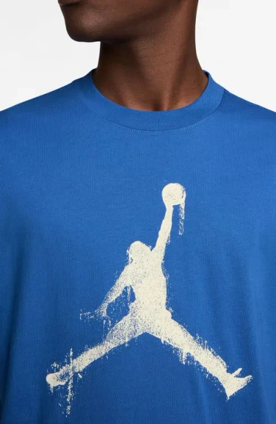 Jordan Brooklyn Collegiate Oversize Jumpman Graphic T-shirt In Blue