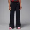 Jordan Brooklyn Essentials Big Kids' Open Fleece Pants In Black