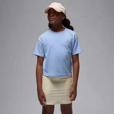 Jordan Brooklyn Essentials Big Kids' T-shirt In Blue