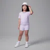 Jordan Brooklyn Essentials Little Kids' 2-piece Fleece Shorts Set In Pink