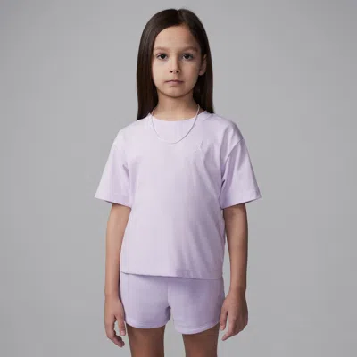Jordan Brooklyn Essentials Little Kids' T-shirt In Pink
