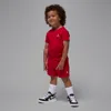 Jordan Brooklyn Essentials Toddler 2-piece French Terry Shorts Set In Red