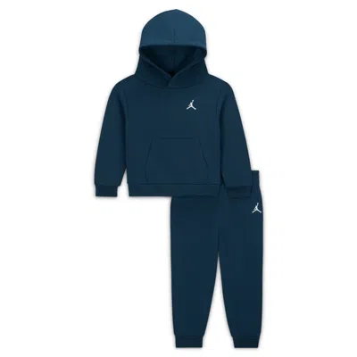Jordan Brooklyn Fleece Baby (12-) 2-piece Pullover Hoodie Set In Blue