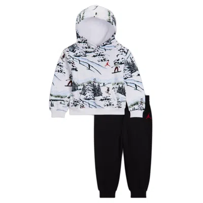 Jordan Brooklyn Fleece Baby (12-24m) 2-piece Holiday Set In Multi