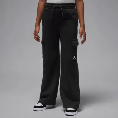 Jordan Brooklyn Fleece Big Kids' Cargo Pants In Black