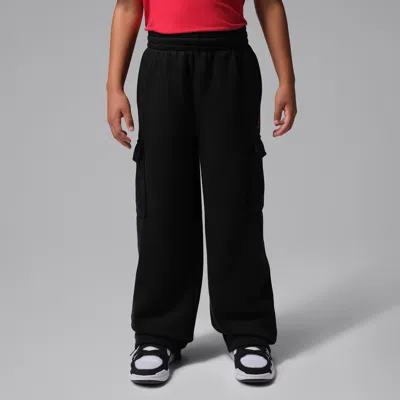 Jordan Brooklyn Fleece Big Kids' Cargo Pants In Black