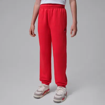 Jordan Brooklyn Fleece Big Kids' Jogger Pants In Red