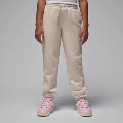 Jordan Brooklyn Fleece Big Kids' Pants In Neutral