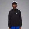 Jordan Brooklyn Fleece Big Kids' Pullover Hoodie In Black