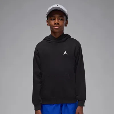 Jordan Brooklyn Fleece Big Kids' Pullover Hoodie In Black