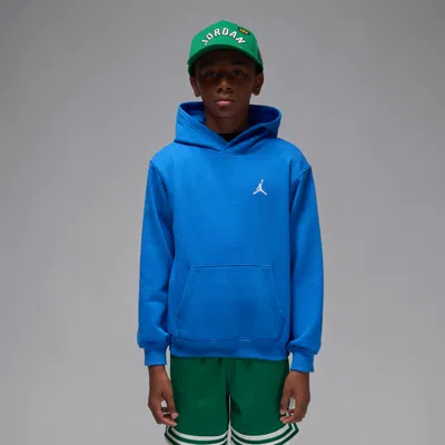Jordan Brooklyn Fleece Big Kids' Pullover Hoodie In Blue