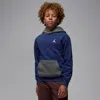 Jordan Brooklyn Fleece Big Kids' Pullover Hoodie In Blue