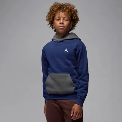 Jordan Brooklyn Fleece Big Kids' Pullover Hoodie In Blue