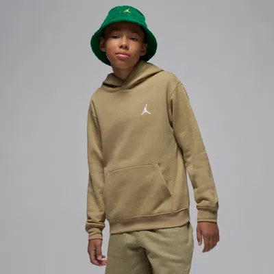 Jordan Brooklyn Fleece Big Kids' Pullover Hoodie In Brown