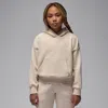 Jordan Brooklyn Fleece Big Kids' Pullover Hoodie In Neutral