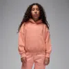 Jordan Brooklyn Fleece Big Kids' Pullover Hoodie In Orange