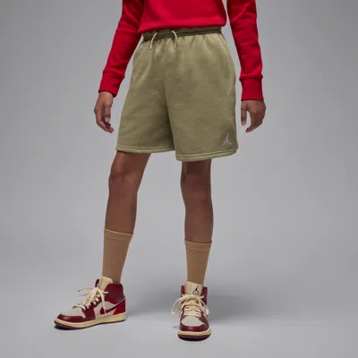 Jordan Brooklyn Fleece Big Kids' Shorts In Brown