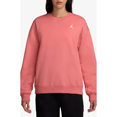 Jordan Brooklyn Fleece Crewneck Sweatshirt In Pink